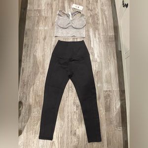 Avocado leisure outfit leggings and sports bra